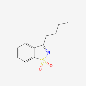 molecular formula C11H13NO2S B8404868 3-Butyl-1,2-benzisothiazole 1,1-dioxide 
