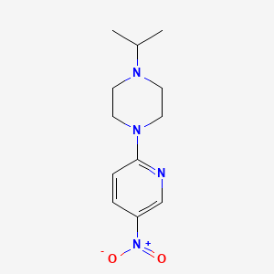 molecular formula C12H18N4O2 B8404880 1-Isopropyl-4-(5-nitro-pyridin-2-yl)-piperazine 