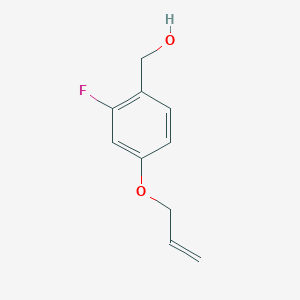 molecular formula C10H11FO2 B8404883 (4-Allyloxy-2-fluoro-phenyl)-methanol 