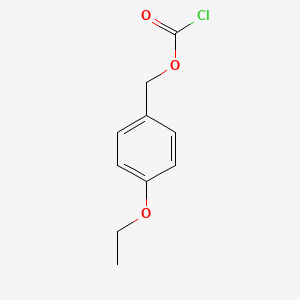 molecular formula C10H11ClO3 B8404901 4-Ethoxybenzyl carbonochloridate 