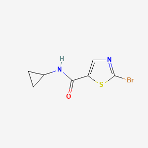 molecular formula C7H7BrN2OS B8404932 2-bromo-N-cyclopropylthiazole-5-carboxamide 