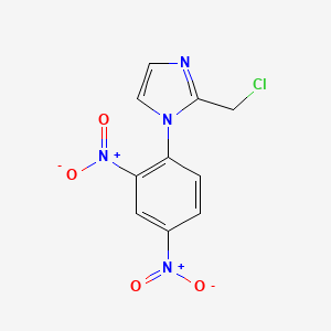 molecular formula C10H7ClN4O4 B8405002 1-(2,4-Dinitrophenyl)-2-(chloromethyl)imidazole 
