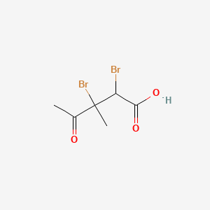 molecular formula C6H8Br2O3 B8405028 2,3-Dibromo-3-methyl-4-oxopentanoic acid 