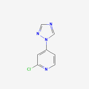 molecular formula C7H5ClN4 B8405052 2-chloro-4-(1H-1,2,4-triazol-1-yl)pyridine 