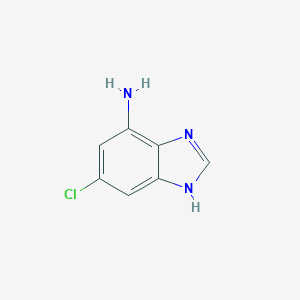 molecular formula C7H6ClN3 B084051 6-氯-1H-苯并[d]咪唑-4-胺 CAS No. 10597-55-4
