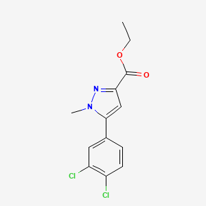 5-(3,4-dichloro-phenyl)-1-methyl-1H-pyrazole-3-carboxylic acid ethyl ester