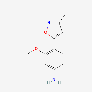 3-Methoxy-4-(3-methylisoxazol-5-yl)aniline
