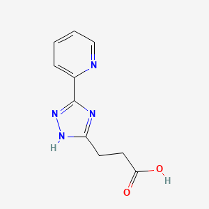 3-[3-(2-pyridinyl)-1H-1,2,4-triazol-5-yl]propanoic acid
