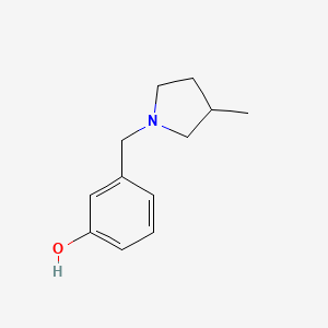 3-[(3-Methylpyrrolidin-1-yl) methyl]phenol