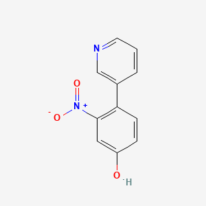 3-(4-Hydroxy-2-nitrophenyl)pyridine