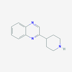 molecular formula C13H15N3 B8405286 2-Piperidine-4-ylquinoxaline CAS No. 256372-19-7