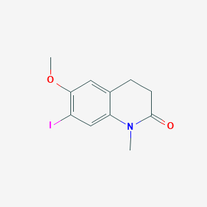 7-Iodo-6-methoxy-1-methyl-3,4-dihydro-1h-quinolin-2-one