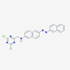 B084053 N-[(4,6-dichloro-1,3,5-triazin-2-yl)methyl]-6-(naphthalen-2-yldiazenyl)naphthalen-2-amine CAS No. 12226-04-9