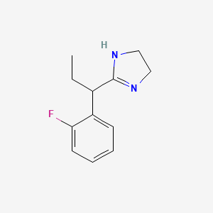 molecular formula C12H15FN2 B8405303 Rac-2-[1-(2-fluoro-phenyl)-propyl]-4,5-dihydro-1h-imidazole 