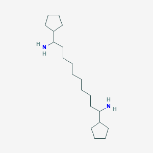 molecular formula C20H40N2 B8405319 1,10-Dicyclopentyldecane-1,10-diamine CAS No. 70741-90-1