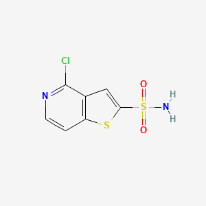 molecular formula C7H5ClN2O2S2 B8405374 2-Sulfamoyl-4-chlorothieno[3,2-c]pyridine 