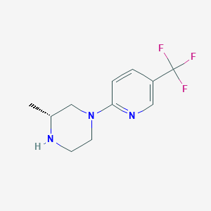 molecular formula C11H14F3N3 B8405390 (3R)-3-methyl-1-[5-(trifluoromethyl)pyridin-2-yl]piperazine 