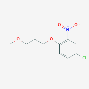 molecular formula C10H12ClNO4 B8405420 4-Chloro-1-(3-methoxy-propoxy)-2-nitro-benzene 
