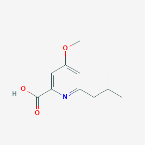 molecular formula C11H15NO3 B8405424 6-Isobutyl-4-methoxy-pyridine-2-carboxylic acid 