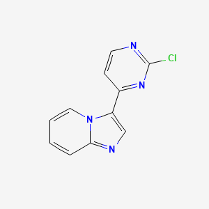 molecular formula C11H7ClN4 B8405437 3-(2-Chloropyrimidin-4-yl)-imidazo[1,2-a]pyridine 