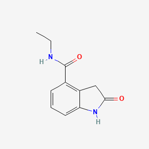 molecular formula C11H12N2O2 B8405444 2-oxo-2,3-dihydro-1H-indole-4-carboxylic acid ethylamide 