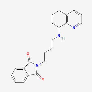 molecular formula C21H23N3O2 B8405475 2-[4-(5,6,7,8-Tetrahydroquinolin-8-ylamino)-butyl]-isoindole-1,3-dione 