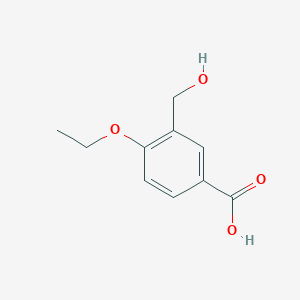 molecular formula C10H12O4 B8405529 4-Ethoxy-3-(hydroxymethyl)benzoic acid 