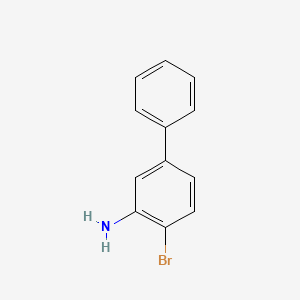 molecular formula C12H10BrN B8405542 4-Bromo-[1,1'-biphenyl]-3-amine 