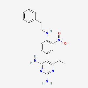 2,4-Diamino-6-ethyl-5-(3-nitro-4-[(2-phenylethyl)amino]phenyl)pyrimidine
