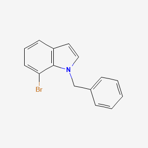 molecular formula C15H12BrN B8405575 1-Benzyl-7-bromo-1H-indole 