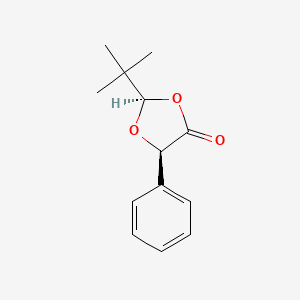 molecular formula C13H16O3 B8405620 (2R,5R)-2-t-Butyl-5-phenyl-1,3-dioxolan-4-one 