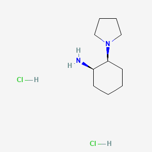 molecular formula C10H22Cl2N2 B8405636 cis-2-Pyrrolidin-1-yl-cyclohexylamine dihydrochloride 