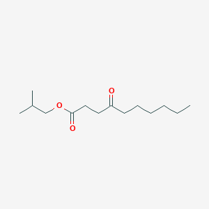 molecular formula C14H26O3 B8405673 2-Methylpropyl 4-oxodecanoate CAS No. 918883-28-0
