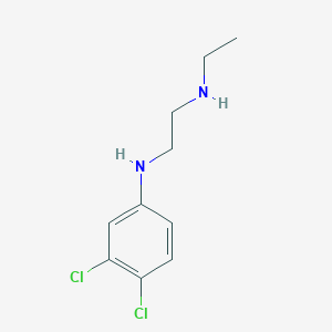 molecular formula C10H14Cl2N2 B8405733 N-(3,4-dichlorophenyl)-N'-ethyl-1,2-ethanediamine 