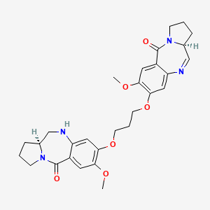 (11aS)-1,2,3,10,11,11a-Hexahydro-7-methoxy-8-[3-[[(11aS)-2,3,5,11a-tetrahydro-7-methoxy-5-oxo-1H-pyrrolo[2,1-c][1,4]benzodiazepin-8-yl]oxy]propoxy]-5H-pyrrolo[2,1-c][1,4]benzodiazepin-5-one