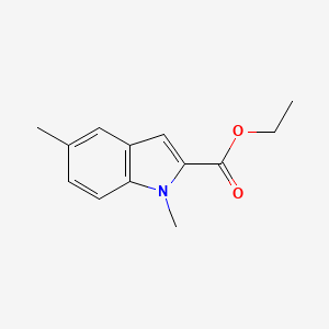 molecular formula C13H15NO2 B8405836 Ethyl 1,5-dimethyl-indole-2-carboxylate 