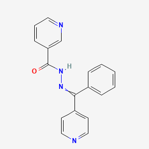 Nicotinic acid (phenyl-4-pyridinylmethylene)hydrazide
