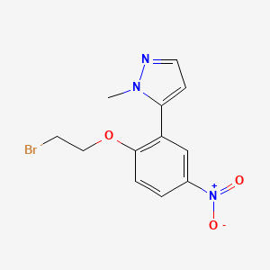 5-[2-(2-bromo-ethoxy)-5-nitro-phenyl]-1-methyl-1H-pyrazole
