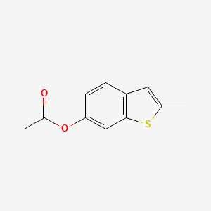 molecular formula C11H10O2S B8405870 6-Acetoxy-2-methylbenzo[b]thiophene 