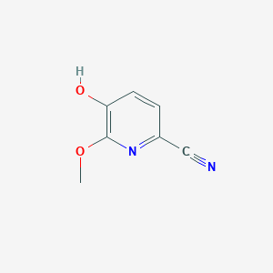 molecular formula C7H6N2O2 B8405917 2-Methoxy-3-hydroxy-6-cyanopyridine 