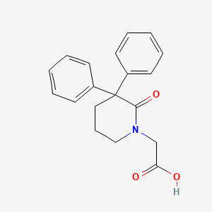 molecular formula C19H19NO3 B8405939 2-(2-Oxo-3,3-diphenylpiperidin-1-yl)acetic acid 