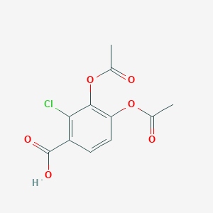 molecular formula C11H9ClO6 B8405945 2-Chloro-3,4-diacetoxybenzoic acid 