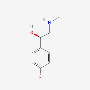 molecular formula C9H12FNO B8405950 (1R)-1-(4-fluorophenyl)-2-(methylamino)ethanol 