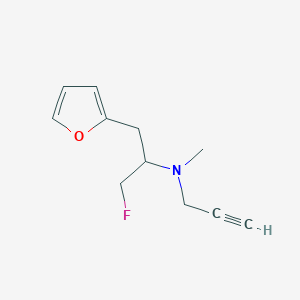 (1-Fluoromethyl-2-furan-2-yl-ethyl)-methyl-prop-2-ynyl-amine