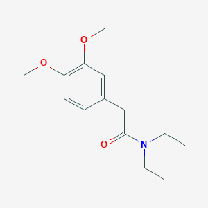 molecular formula C14H21NO3 B8405957 3,4-Dimethoxyphenylacetic acid diethylamide 