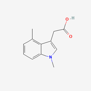 molecular formula C12H13NO2 B8406018 (1,4-Dimethyl-1H-indol-3-yl)-acetic acid 