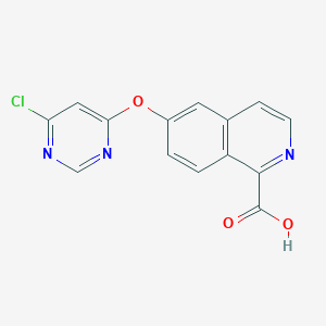 6-(6-Chloro-pyrimidin-4-yloxy)-isoquinoline-1-carboxylic acid