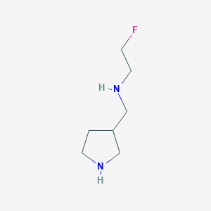 molecular formula C7H15FN2 B8406050 3-(2-Fluoroethylaminomethyl)pyrrolidine 