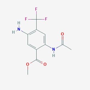 Methyl 2-acetamido-5-amino-4-(trifluoromethyl)benzoate