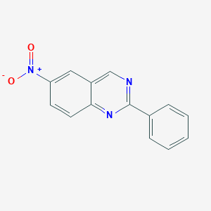 molecular formula C14H9N3O2 B8406115 2-Phenyl-6-nitroquinazoline 